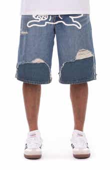 Hoodsie Ripped Denim Shorts