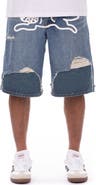 ICECREAM Hoodsie Ripped Denim Shorts