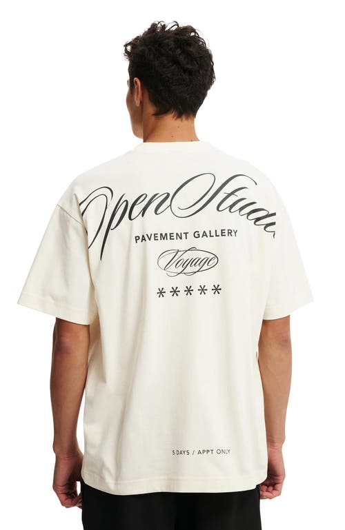 COTTON ON BOX FIT TEXT T-SHIRT 