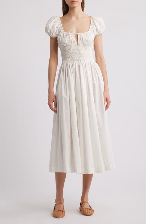 Quinn Organic Cotton Poplin Maxi Dress