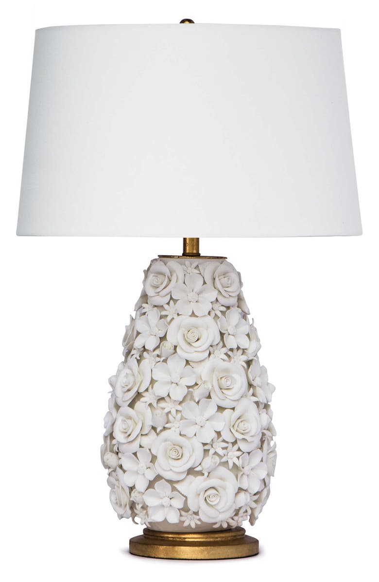 Regina Andrew Southern Living Porcelain Flower Table Lamp, Main, color, 