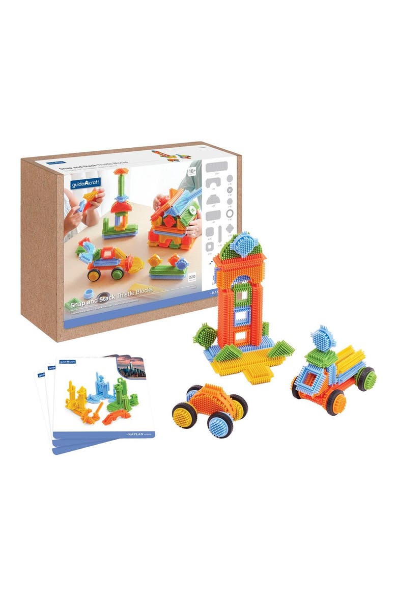 Snap and Stack Thistle Blocks - 220 Pieces, Main, color, Multicolored