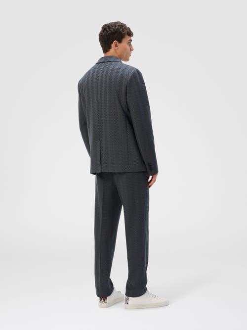 Missoni Straight Pants With Zigzag Pattern In Gray