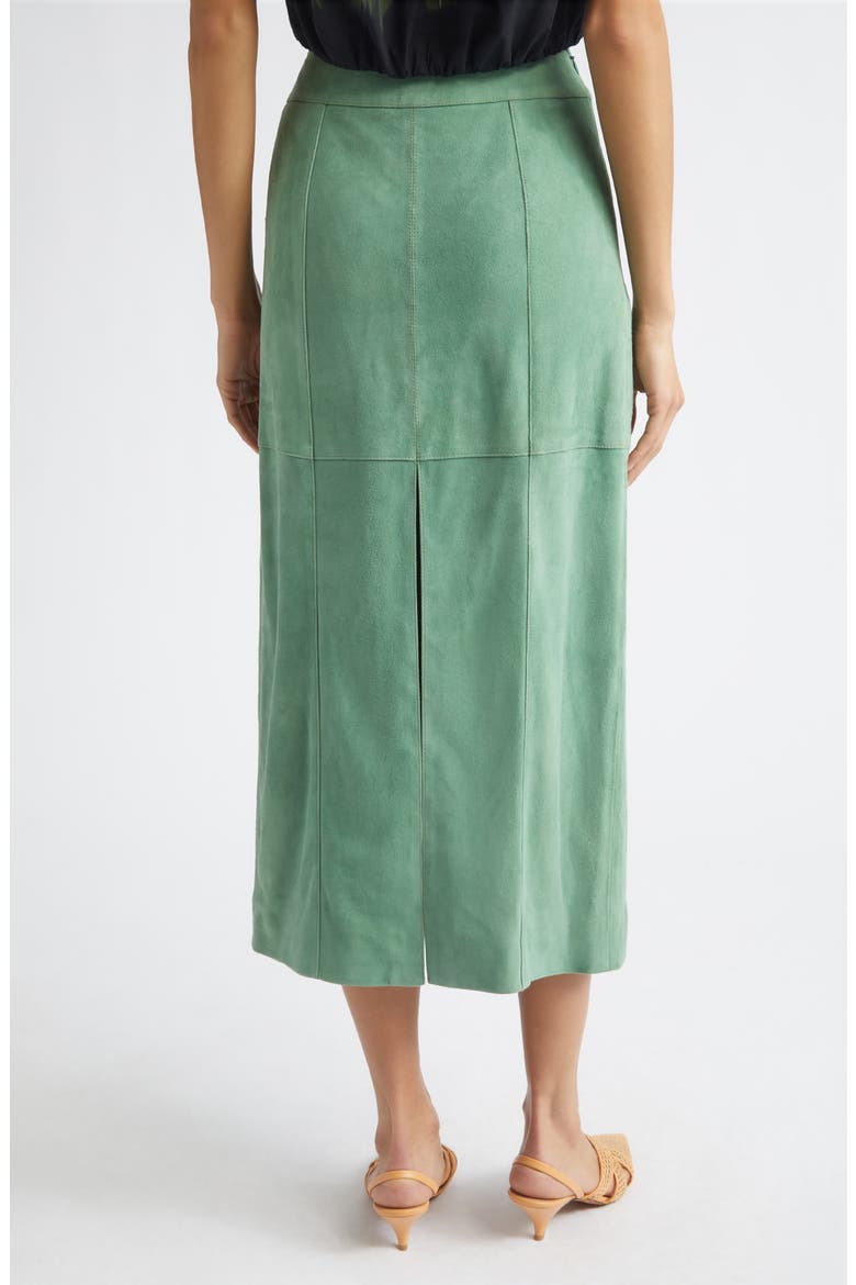 Orion Suede Pencil Skirt, Alternate, color, AVENTURINE