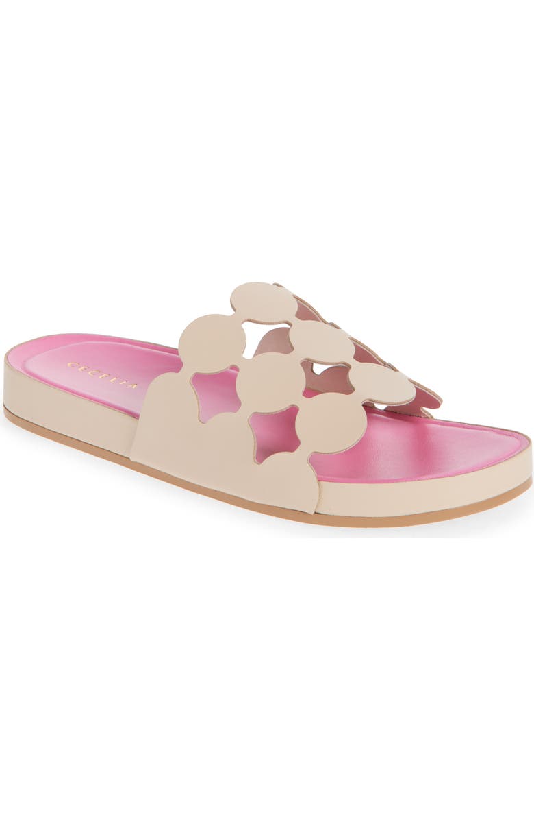 Cecelia New York Emily Slide Sandal, Main, color, Tea