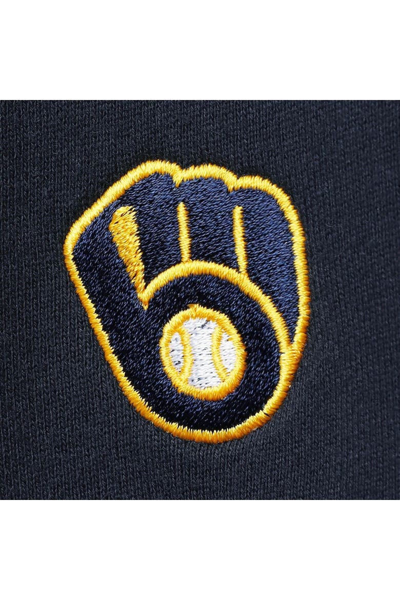 Women's Vineyard Vines Navy Milwaukee Brewers Shep Shirt Quarter-Zip Sweatshirt, Alternate, color, Navy