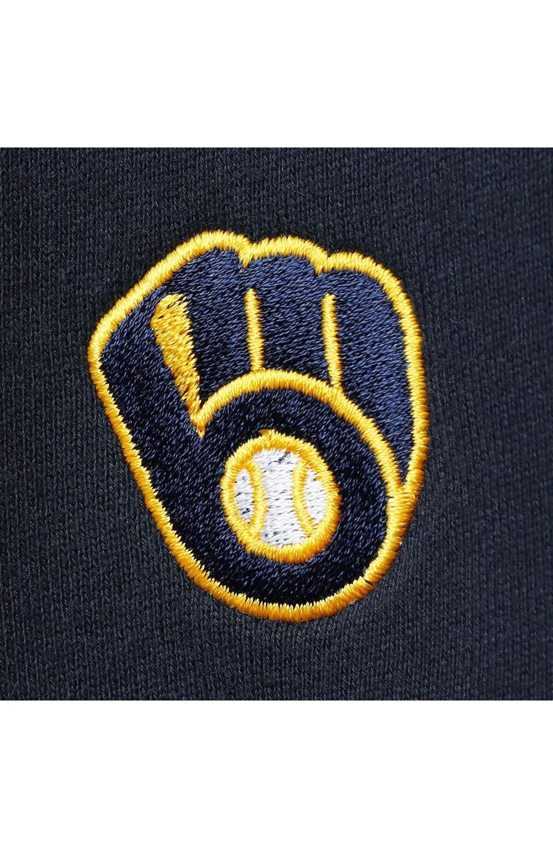 vineyard vines Women's Vineyard Vines Navy Milwaukee Brewers Shep Shirt Quarter-Zip Sweatshirt, Alternate, color, 