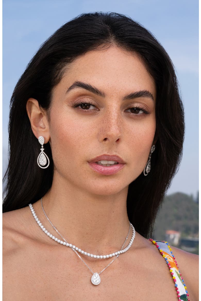 Audrey Diamond Pendant Necklace, Alternate, color, 18K WHITE GOLD