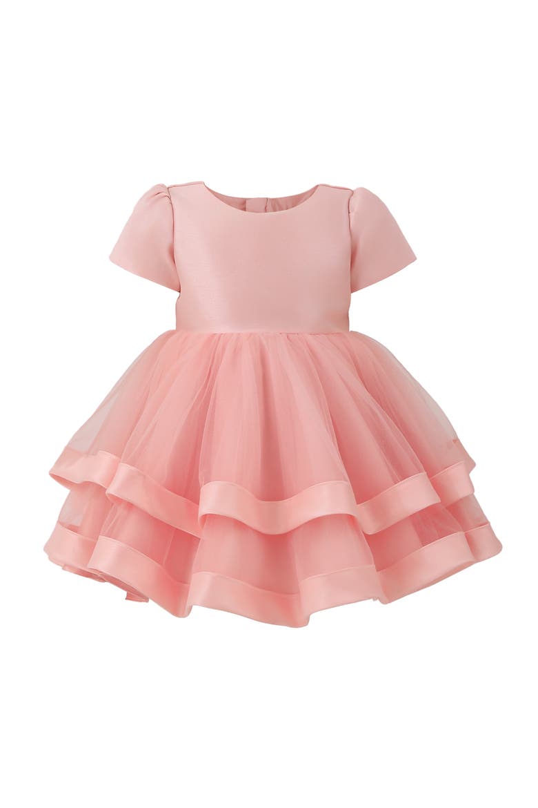 Satin Bow Dress, Main, color, Pink