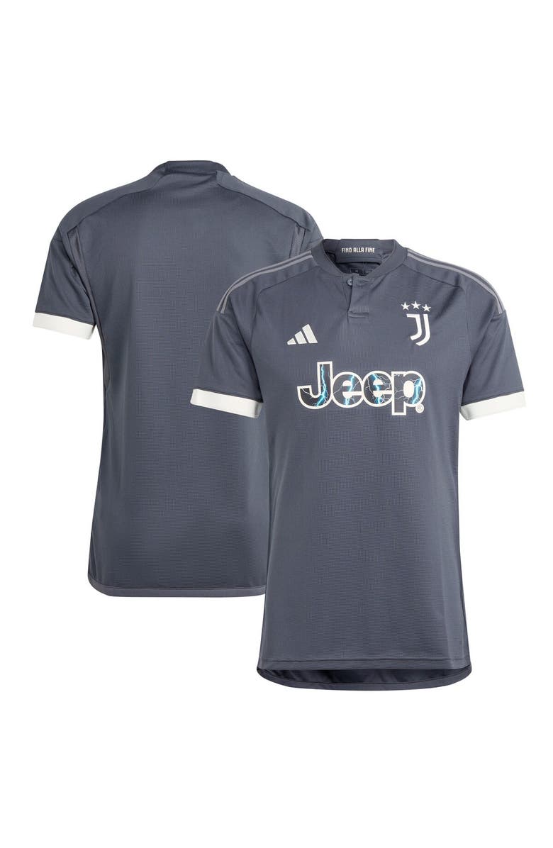 adidas Men's adidas Gray Juventus 2023/24 Third Replica Jersey, Alternate, color,