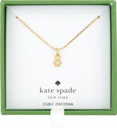 Kate Spade New York mini bear pendant necklace
