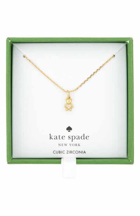 Kate Spade New York mini bear pendant necklace