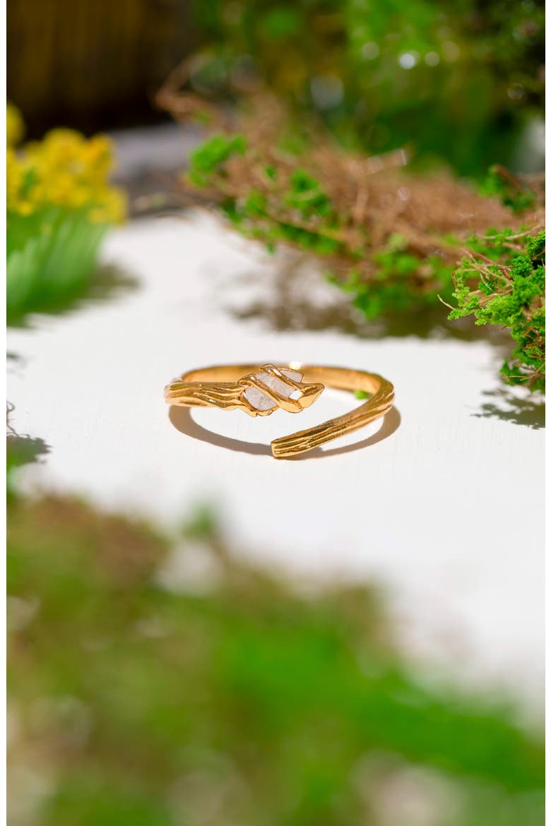 Gandalf Staff Cubic Zirconia Ring, Alternate, color, GOLD