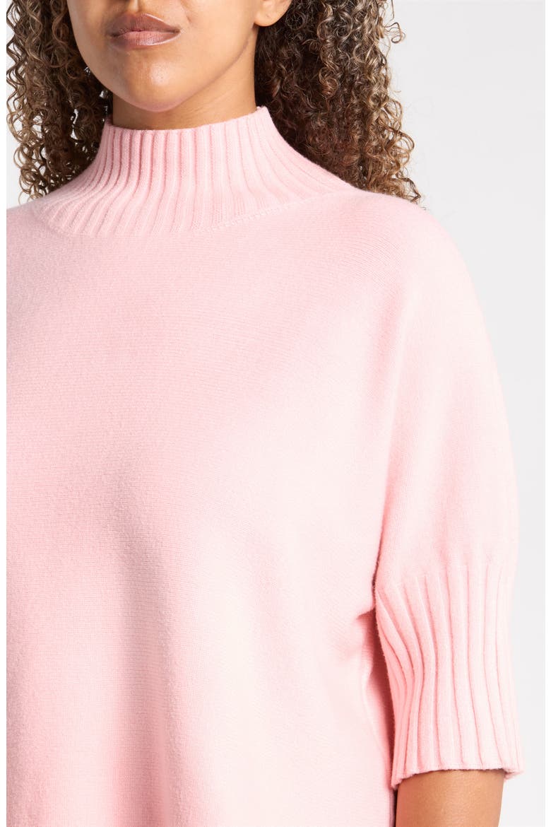 Crop Turtleneck Sweater, Alternate, color, PINK