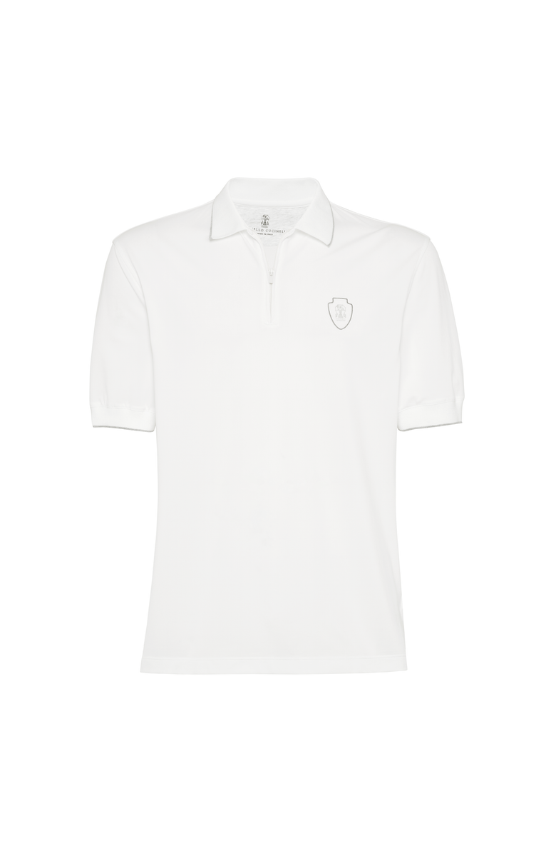 Brunello Cucinelli Piqué polo shirt, Main, color, White