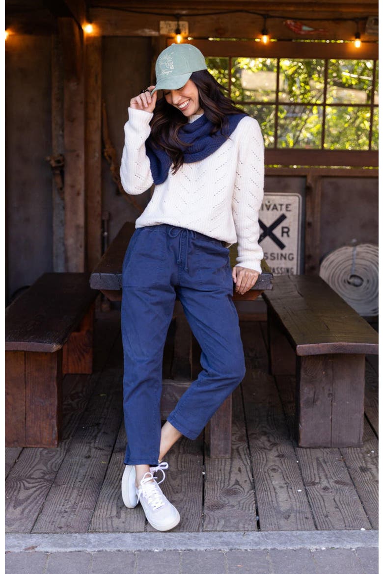 Zoe Twill Pant, Alternate, color, Navy