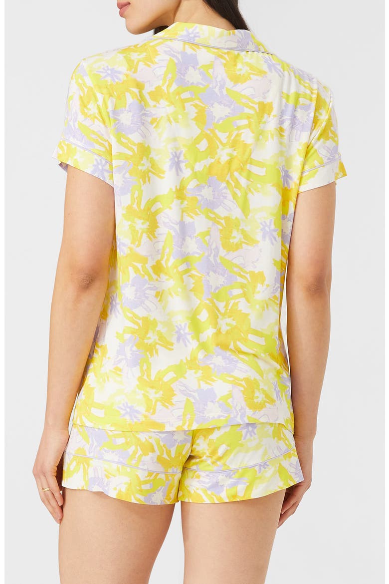 Jenna Shorts Pajamas, Alternate, color, PAINTERLY PETALS