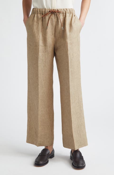 New Linen Water Repellent Drawstring Pants