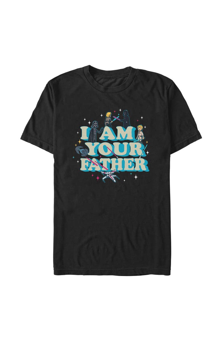 Star Wars: The Empire Strikes Back Men's Star Wars The Empire Strikes Back Cartoon I Am Your Father Graphic T-Shirt, Main, color, Black