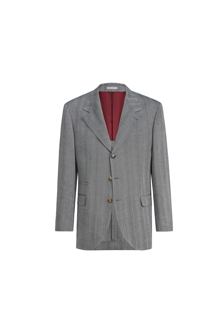 Chevron blazer, Alternate, color, Medium Grey