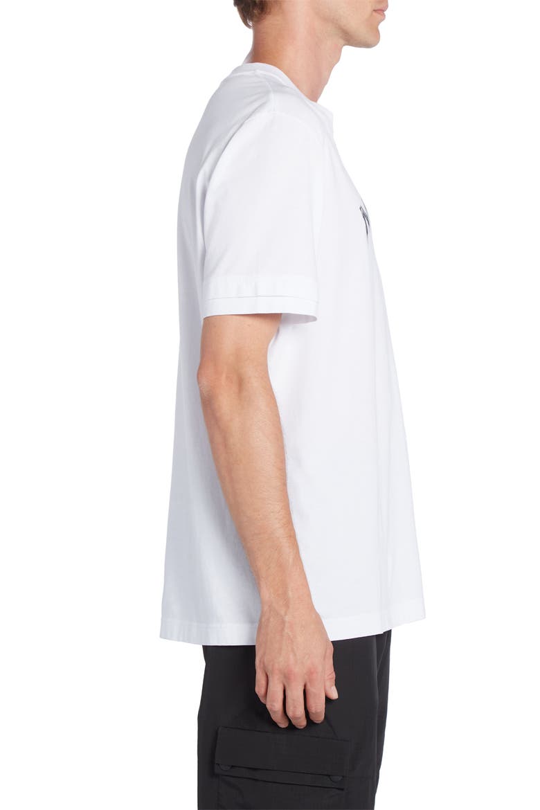 Logo Cotton Graphic T-Shirt, Alternate, color, BRILLIANT WHITE