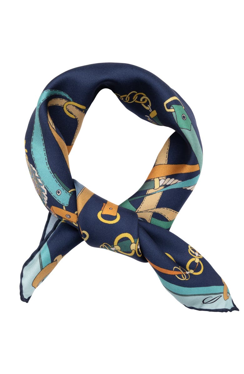 Elizabetta Camilla - Silk Bandana, Alternate, color, Blue