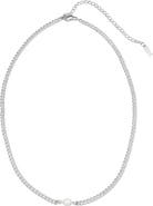 st. Moran Freshwater Pearl Pendant Curb Chain Necklace