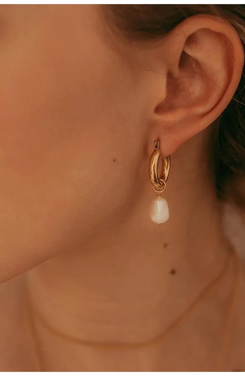 Freya Rose Baroque Pearl Pendant - Gold Pearl Detachable Charm, Alternate, color, Gold
