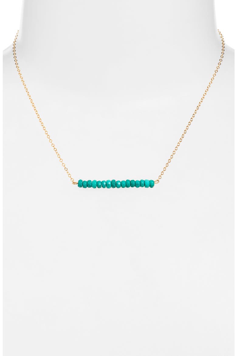 Strength Turquoise Bar Necklace, Alternate, color, TURQUOISE