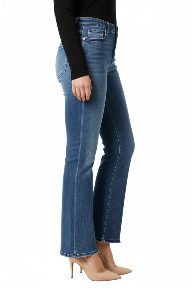 High Waist Ankle Flare Jeans, Alternate, color, CALANTHA