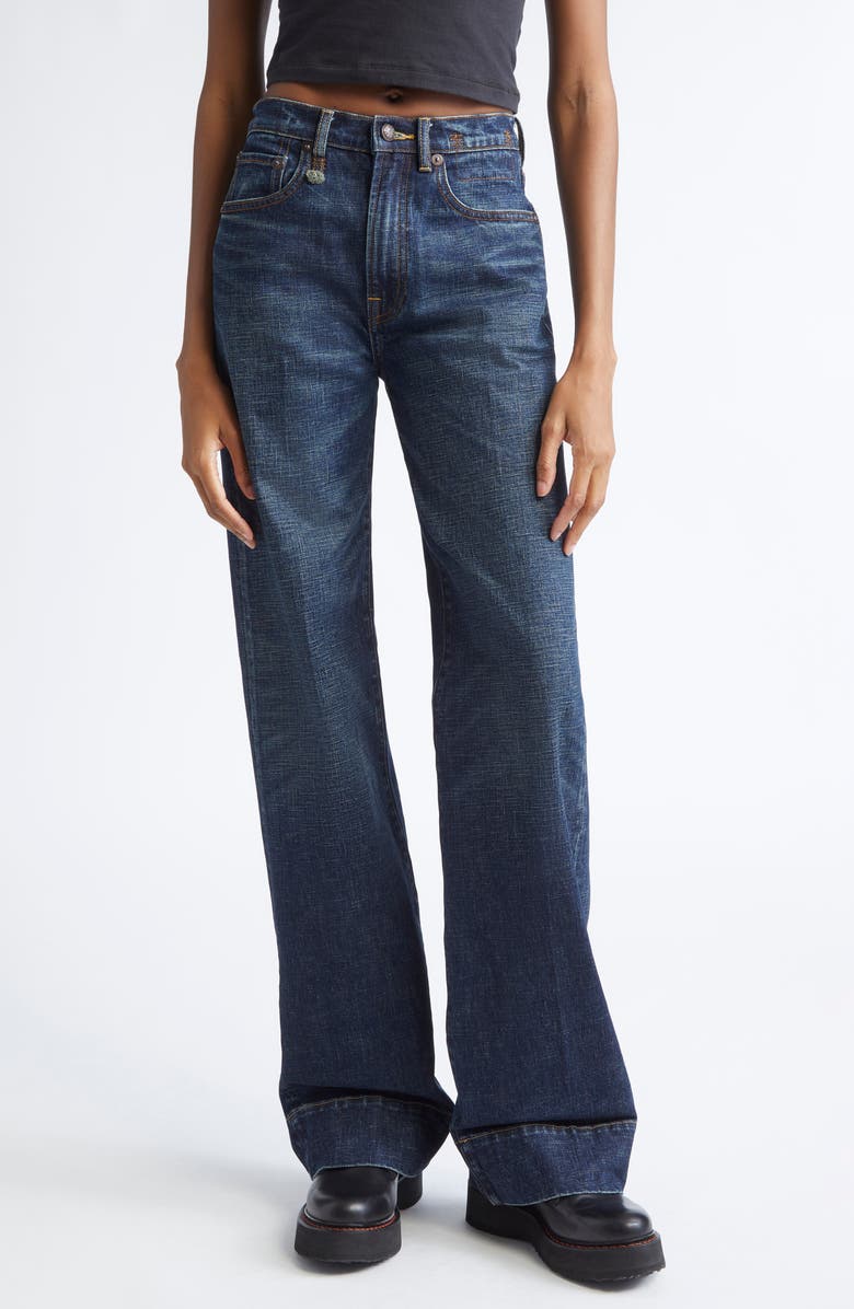 R13 Pauline Jeans, Main, color, Hoyt Blue Stretch