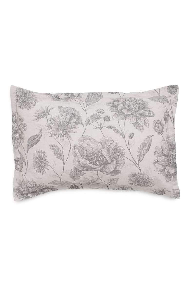 Floral Meadow 100% Organic Cotton Comforter Set, Alternate, color, GRAY