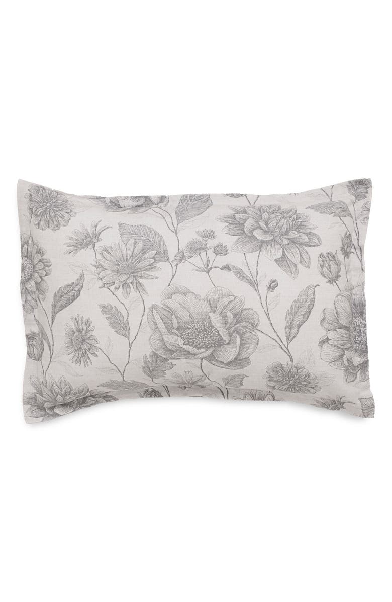 Martex Floral Meadow 100% Organic Cotton Comforter Set, Alternate, color, Gray