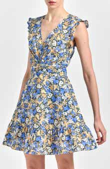 Derek Lam Kris Floral Sleeveless Cotton Minidress