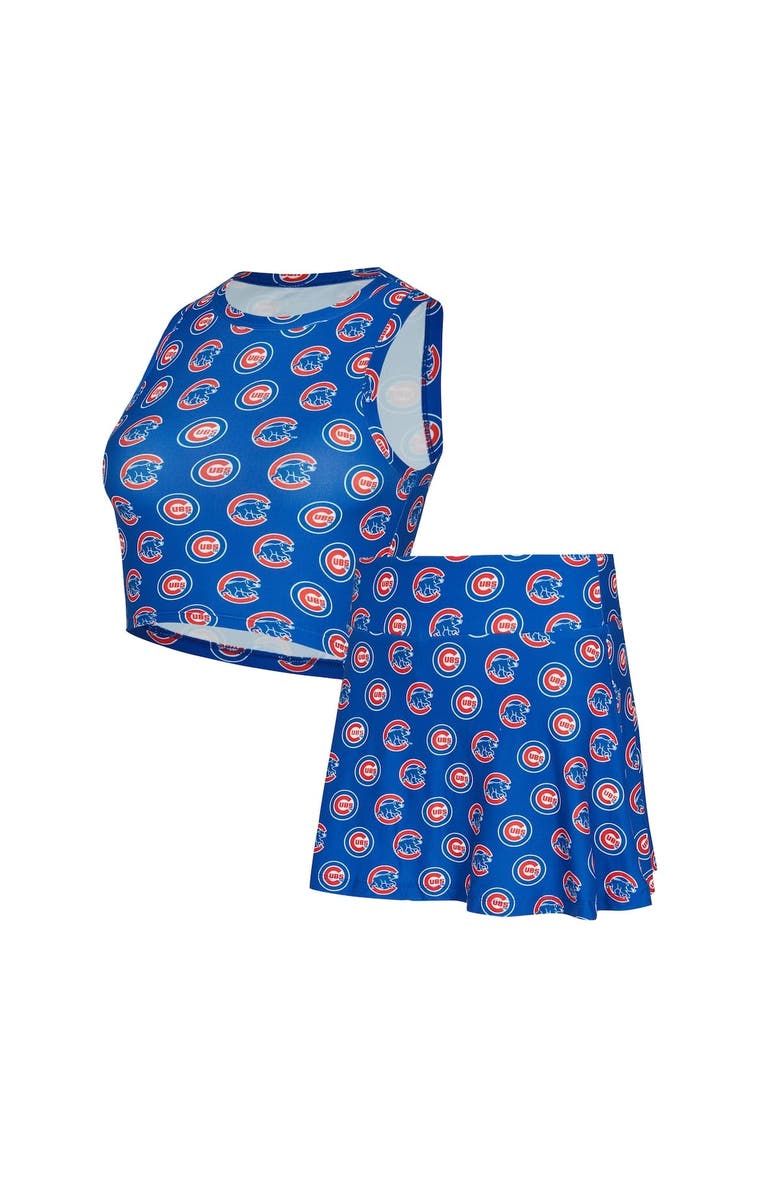 CONCEPTS SPORT Women's Concepts Sport Royal Chicago Cubs Knit Tank Top & Skort Set, Alternate, color, Royal