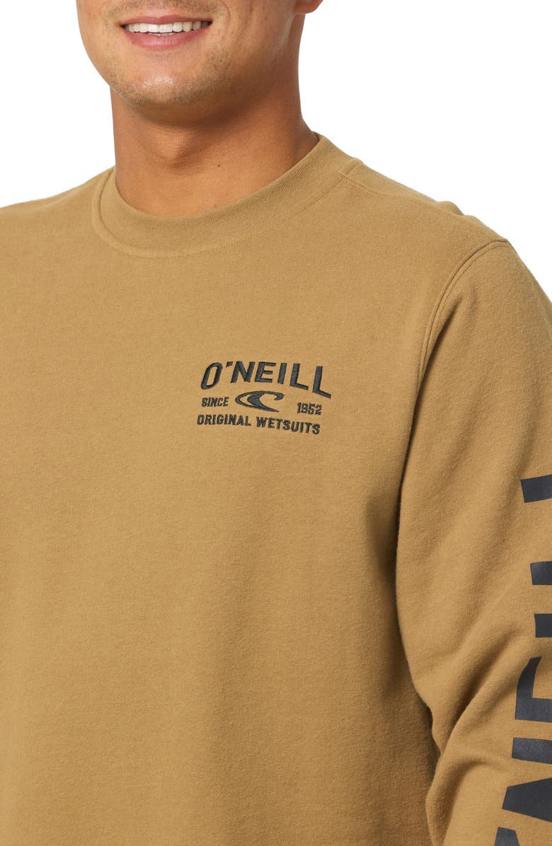 O'Neill Fifty-Two Cliffs Graphic Sweatshirt, Alternate, color, Dark Khaki