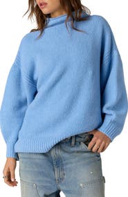 Free People Beaumont Mock Neck Tunic Sweater