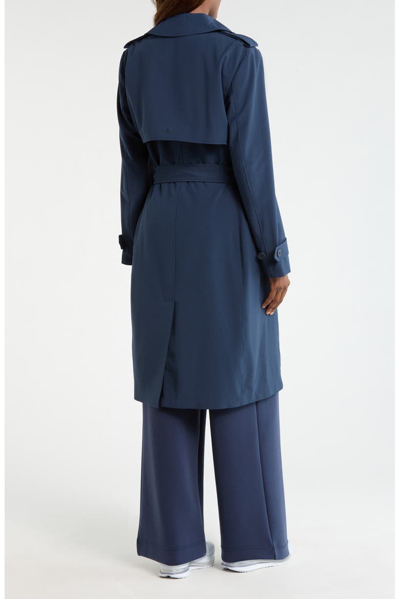 Ripstop Tench Coat, Alternate, color, NAVY BLAZER