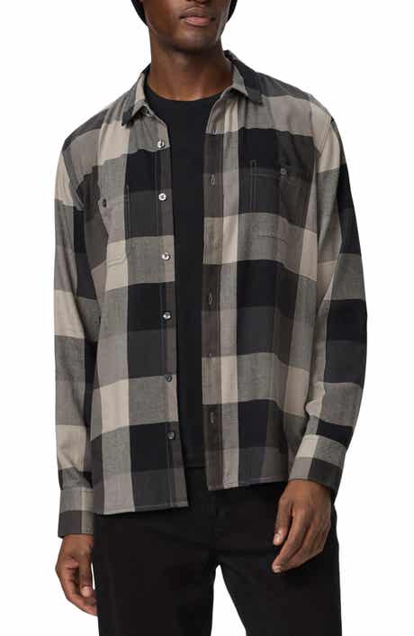 PAIGE Everett Plaid Flannel Button-Up Shirt