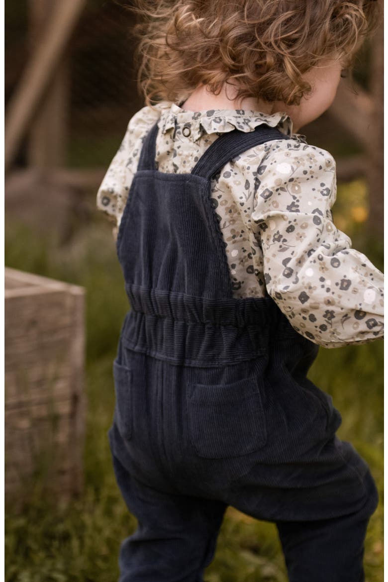 Organic Cotton Corduroy Overalls, Alternate, color, INK BLUE