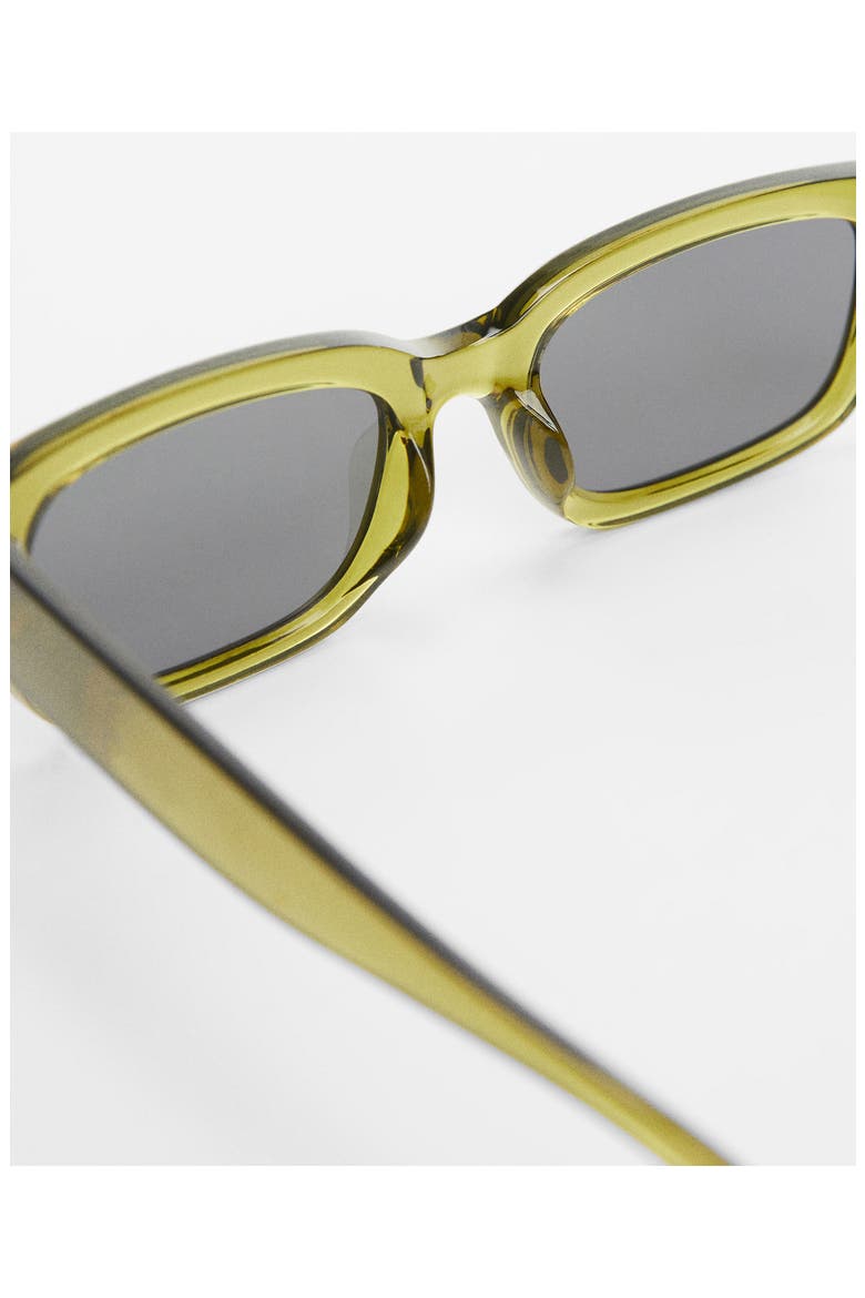 Rectangular Sunglasses, Alternate, color, GREEN