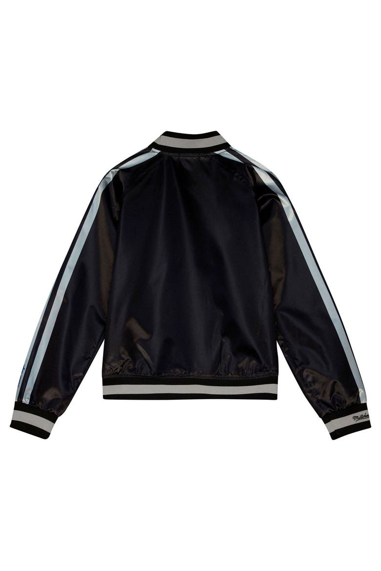 Women's Mitchell & Ness Black Dallas Cowboys Raglan Satin Full-Snap Jacket, Alternate, color, Black