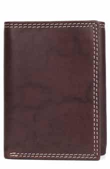 BUXTON RFID Three-Fold Leather Wallet
