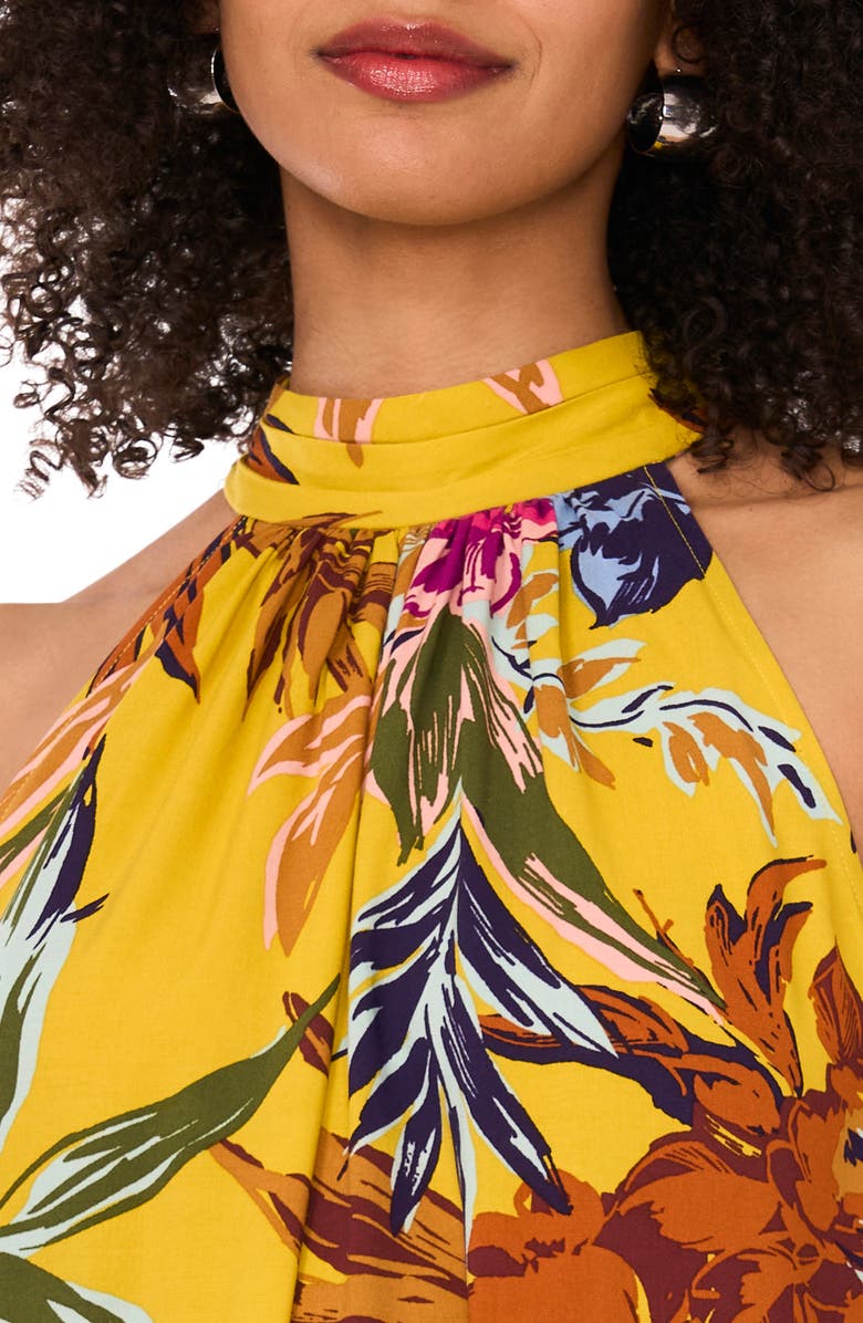 Halogen<sup>®</sup> Floral Halter Dress, Alternate, color, 