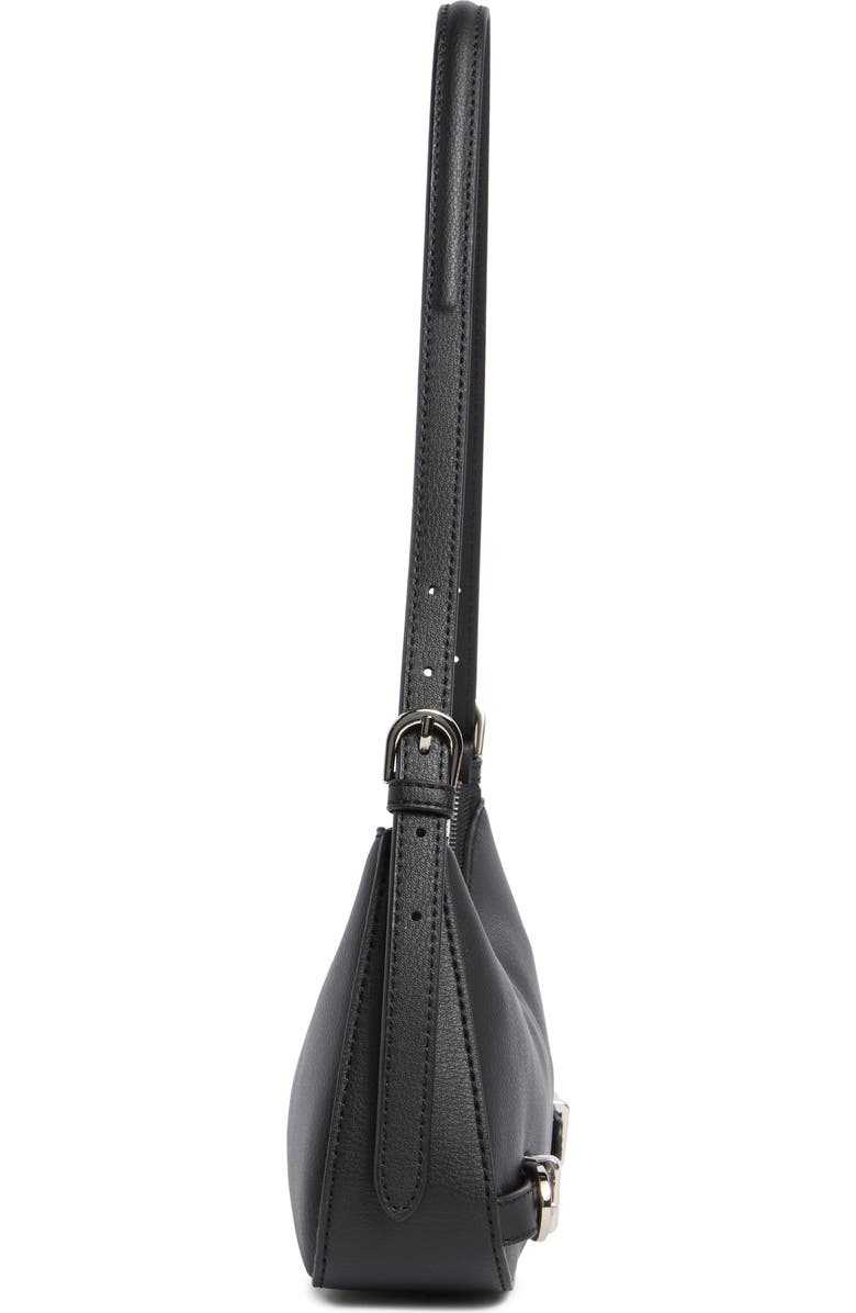 Madden Girl Faux Leather Shoulder Bag, Alternate, color, Black