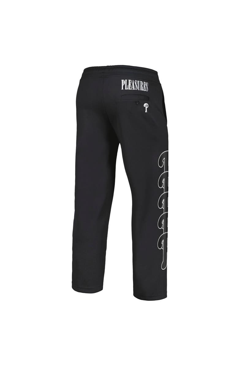 PLEASURES Men's PLEASURES Black Philadelphia Phillies Pitcher Track Pants, Alternate, color, Black