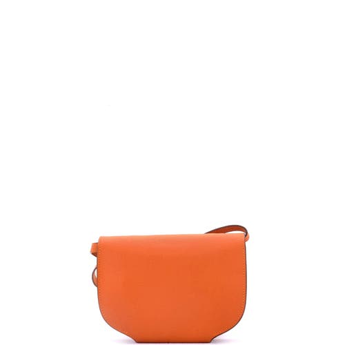 Pre-owned Hermes  Hermes Convoyeur Crossbody Bag Evercolor Mini In Orange