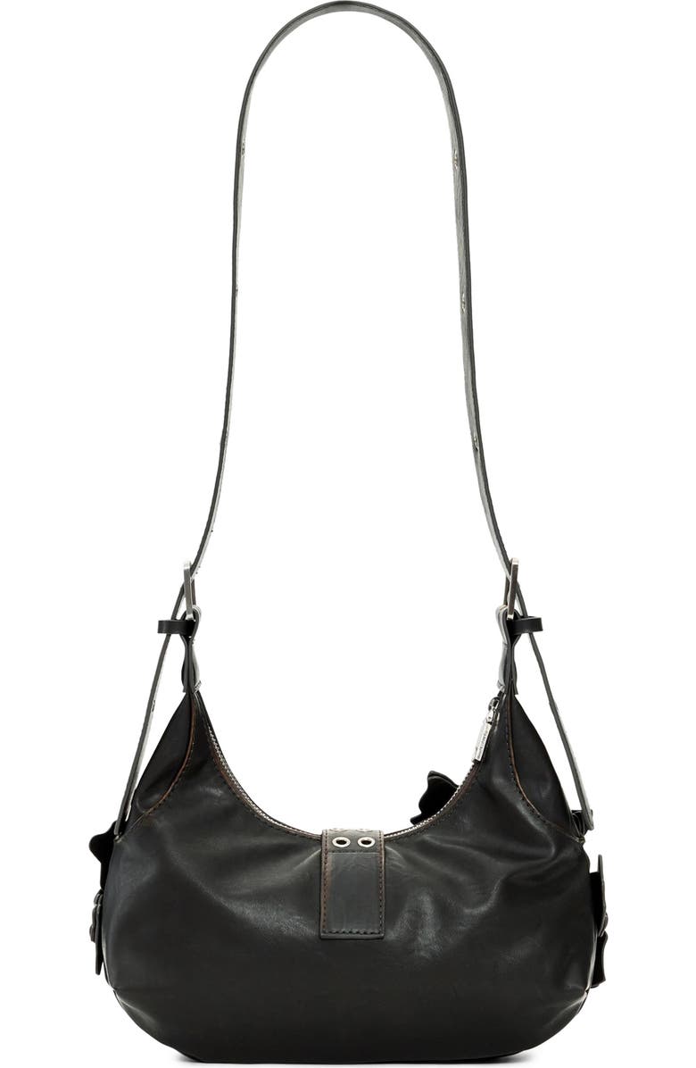 Desigual Floral Appliqué Faux Leather Shoulder Bag, Alternate, color,