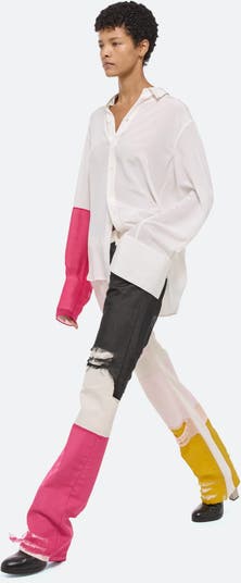 Relaxed Silk Button-Up Shirt