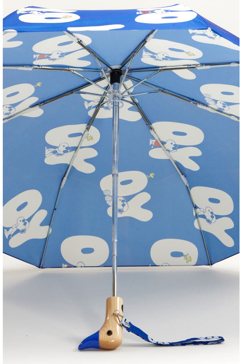 Peanuts Eco-Friendly Compact Duck Umbrella, Alternate, color, Yo